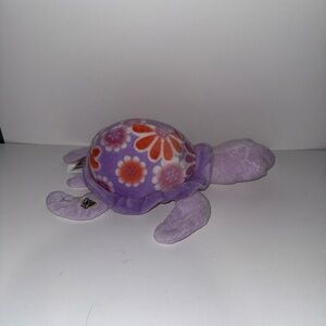 Webkinz Purple Floral Plush Turtle No Code